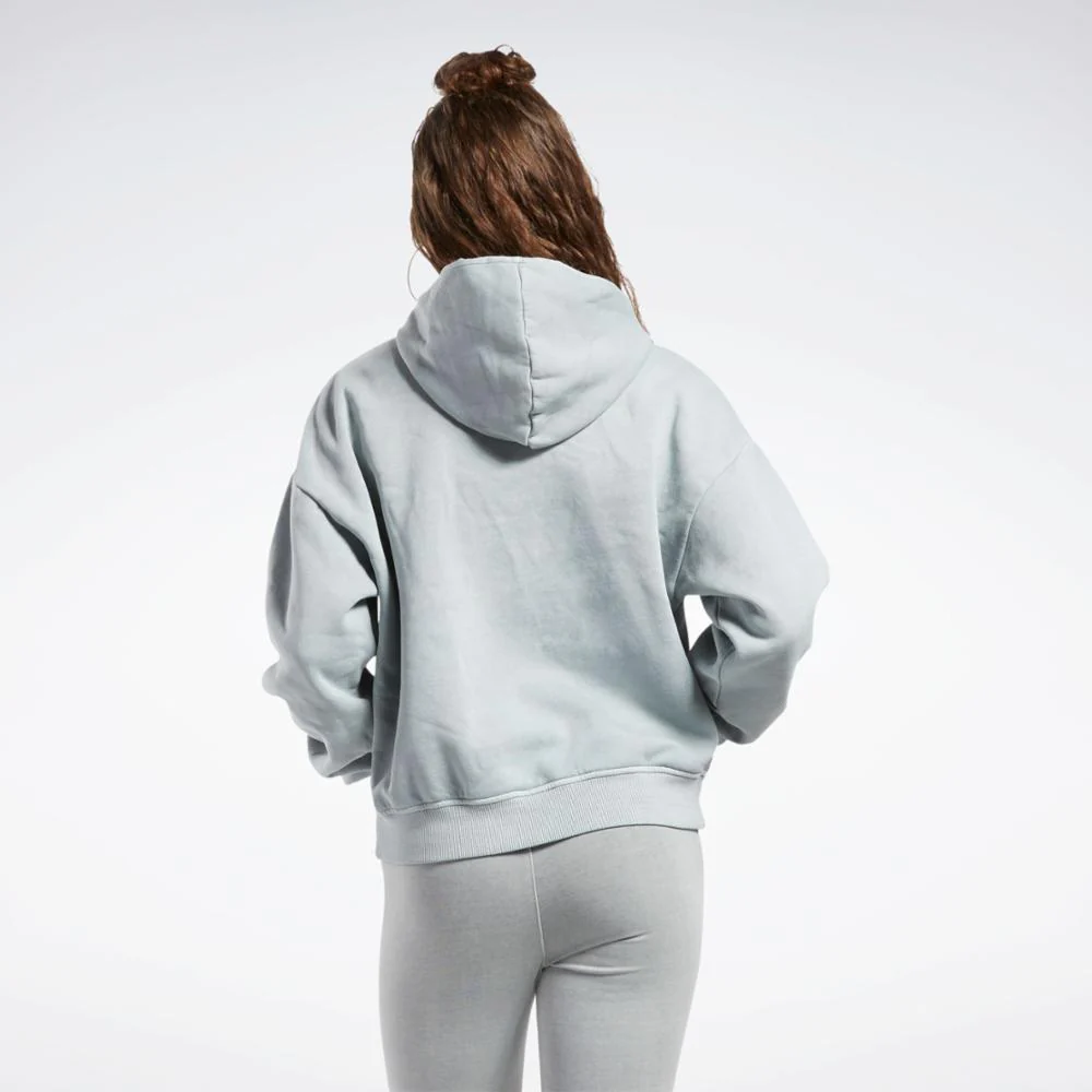 Reebok Apparel Women Classics Natural Dye Fleece Hoodie PUGRY3 - Image 3