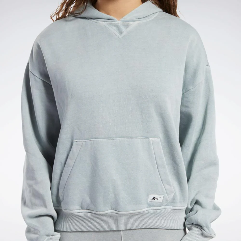 Reebok Apparel Women Classics Natural Dye Fleece Hoodie PUGRY3 - Image 5