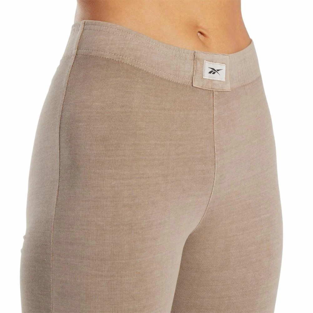 Reebok Apparel Women Classics Natural Dye Legging Shorts TAUPE - Image 4