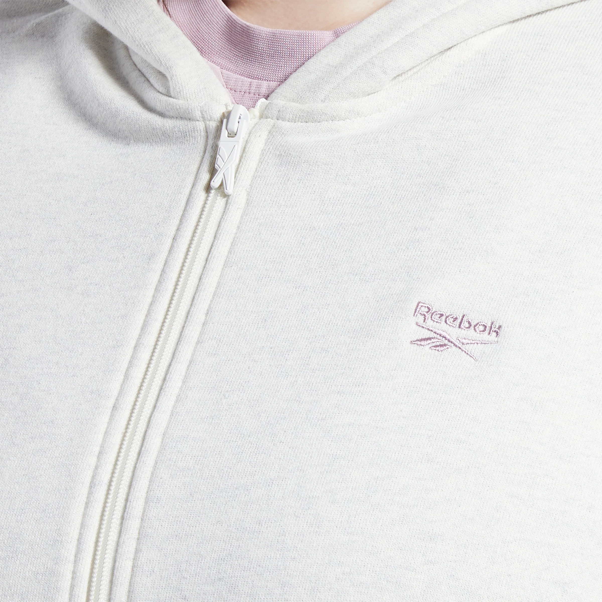 Reebok Apparel Women Classics Oversized Long Zip-Up Hoodie (Plus Size) Clwtml - Image 4