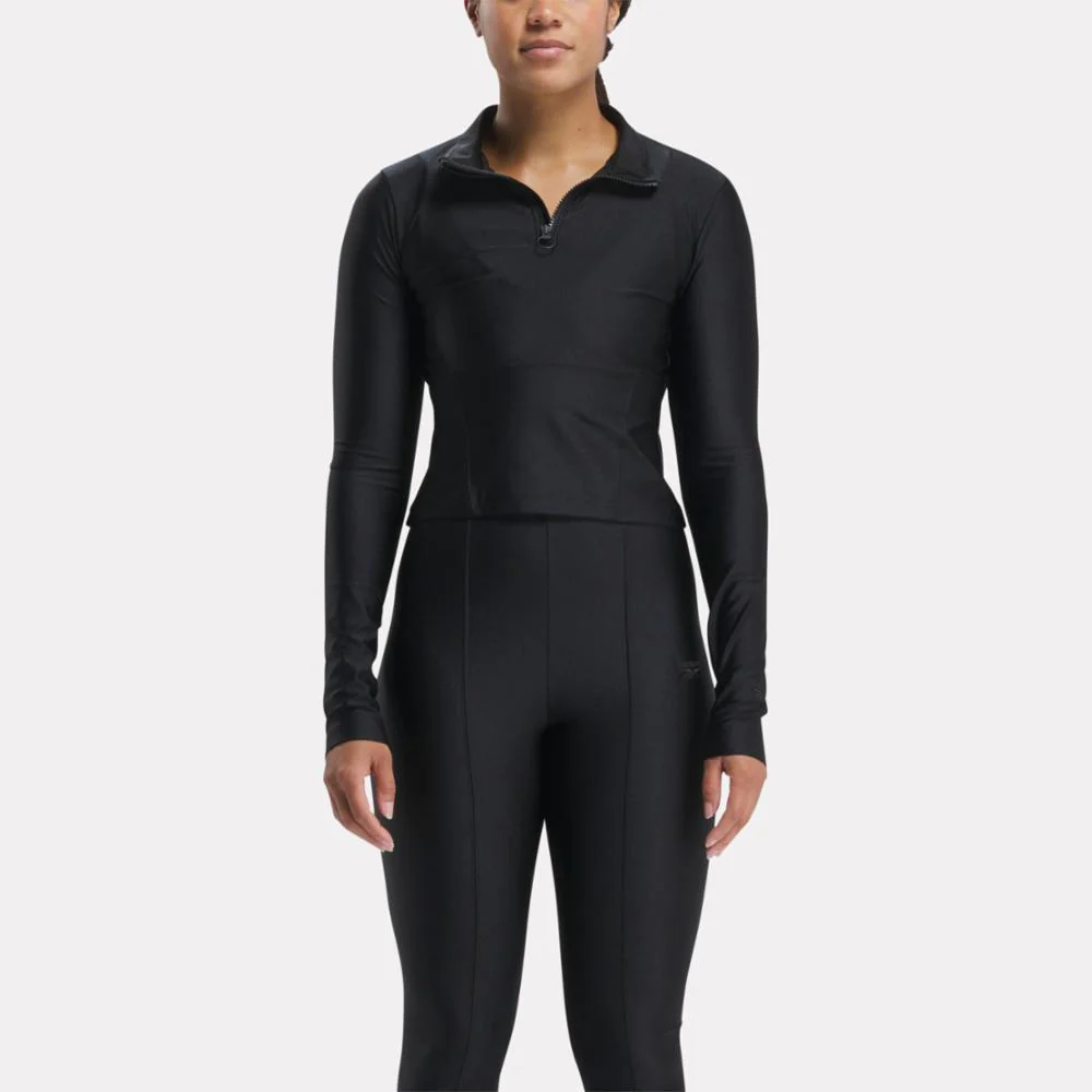 Reebok Apparel Women Classics Respect Her Layer T-Shirt BLACK