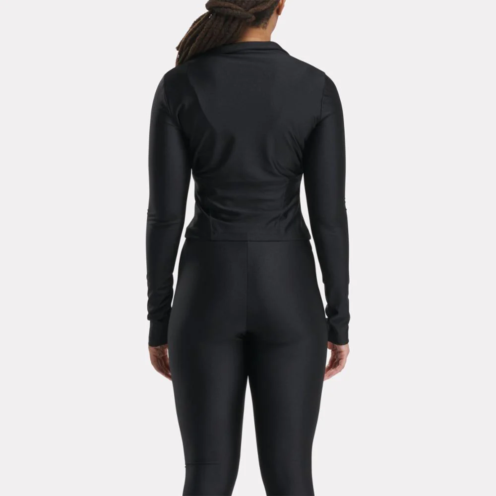 Reebok Apparel Women Classics Respect Her Layer T-Shirt BLACK - Image 3