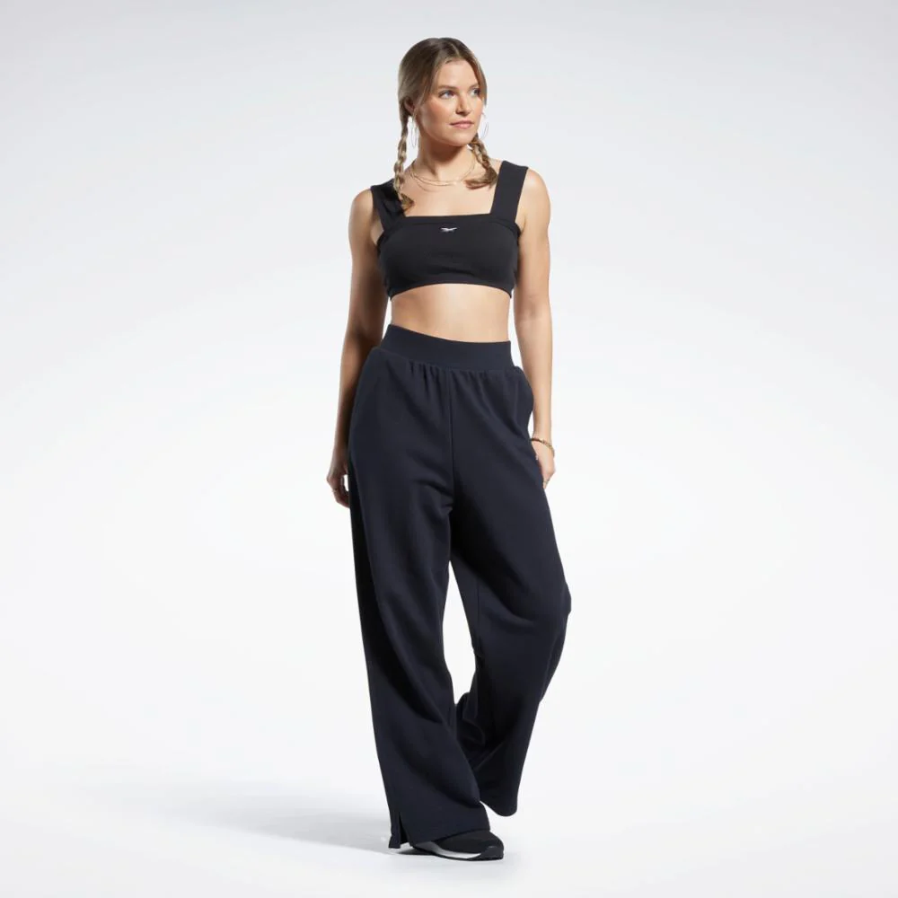 Reebok Apparel Women Classics Ribbed Bra BLACK - Image 2