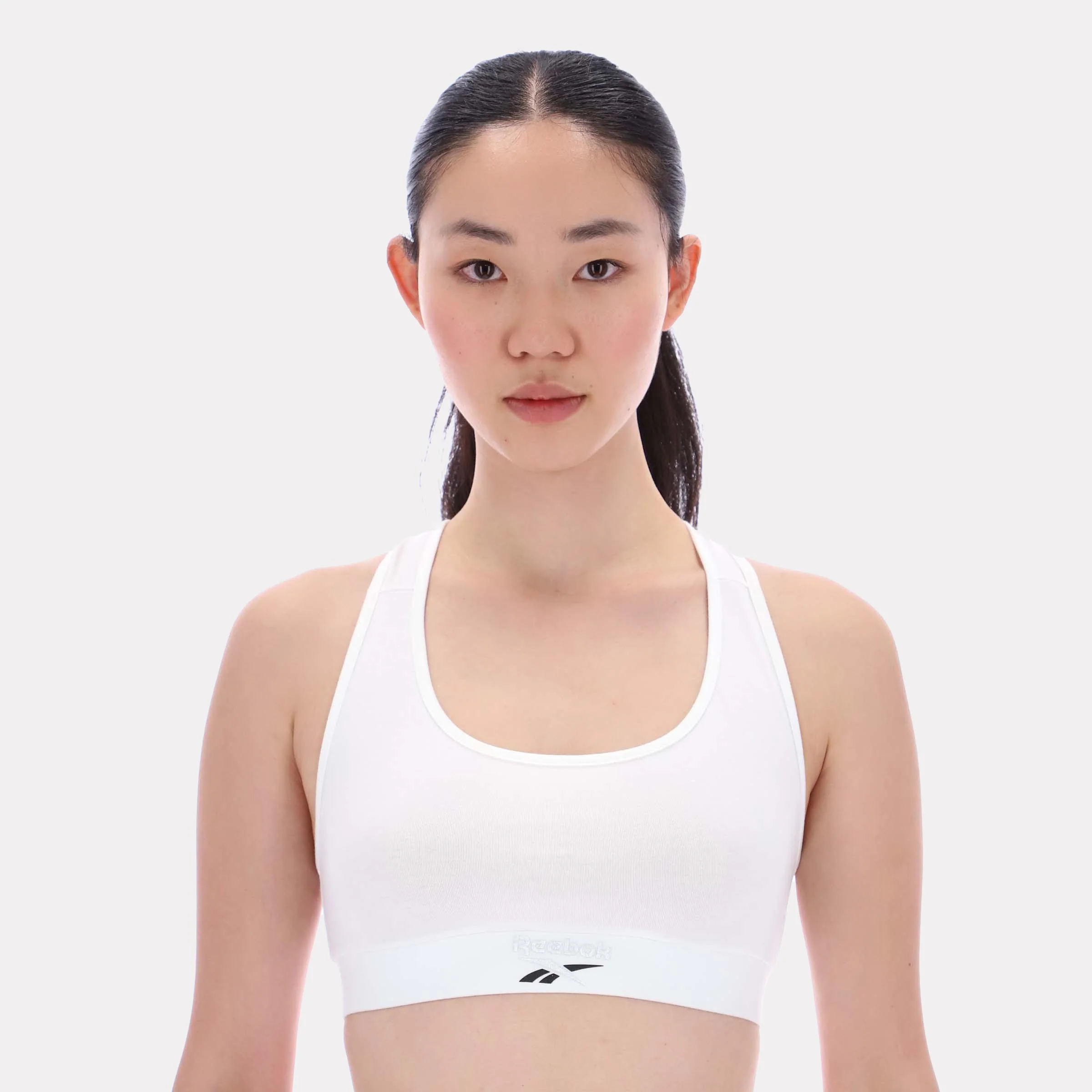 Reebok Apparel Women Classics Studio Bra Top CHALK - Image 3