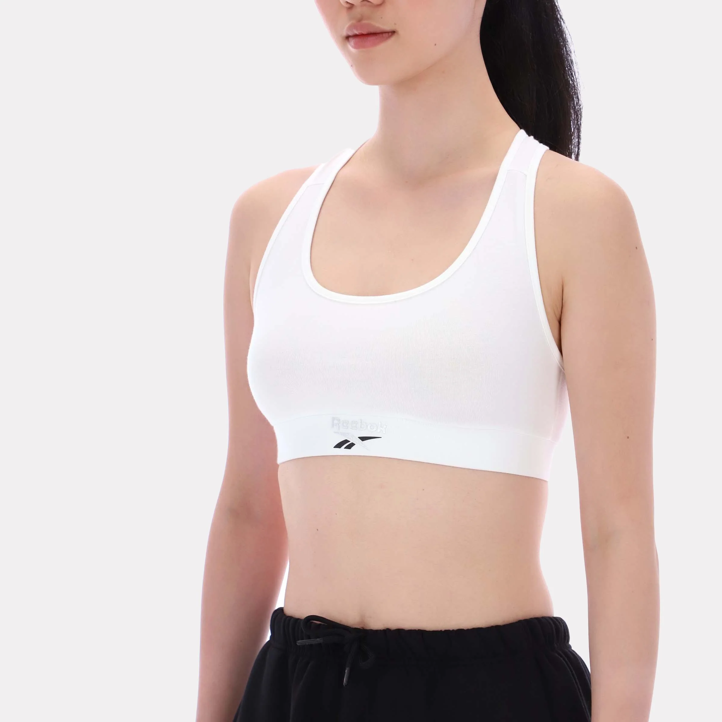 Reebok Apparel Women Classics Studio Bra Top CHALK - Image 4