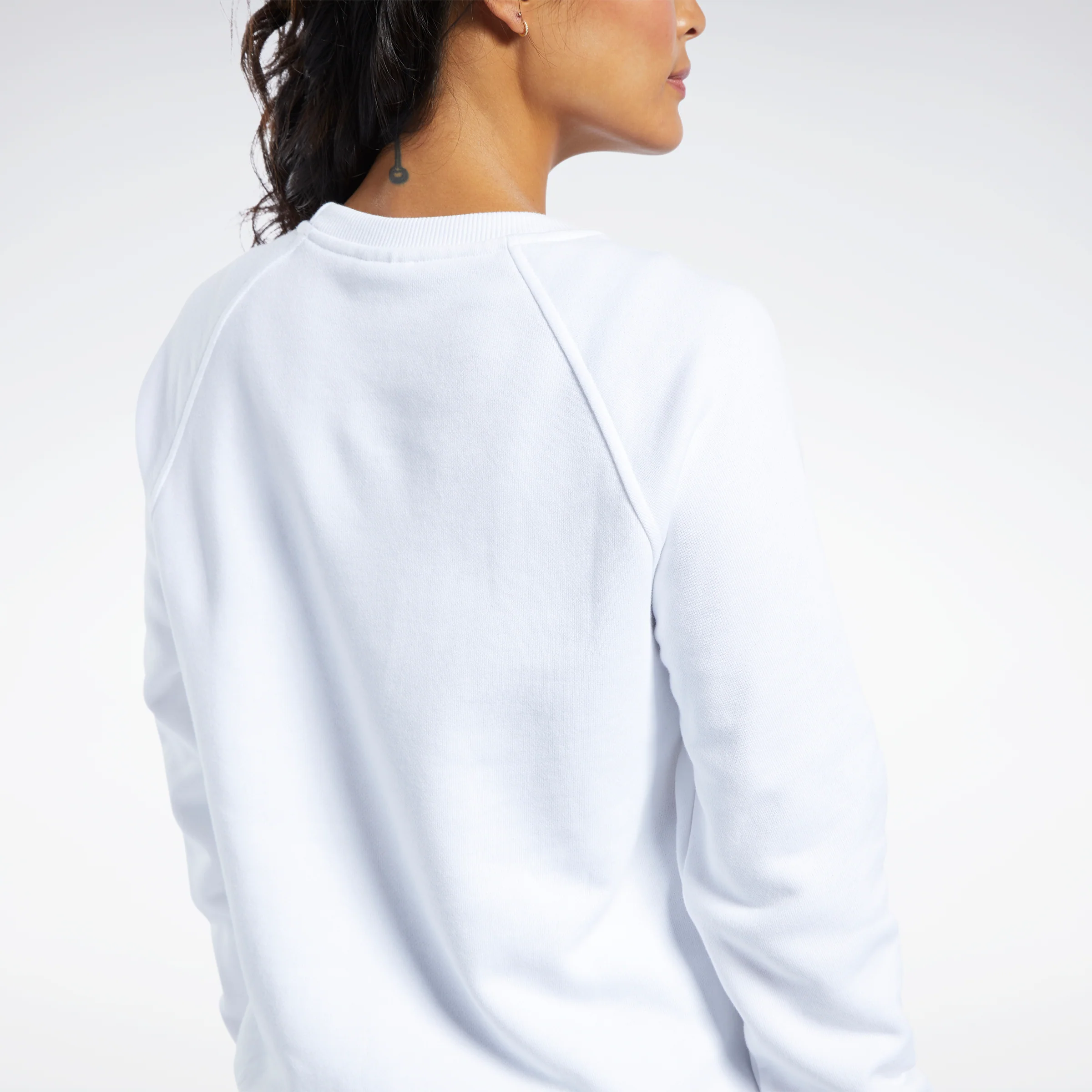 Reebok Apparel Women Classics Vector Crew Sweatshirt White - Image 3