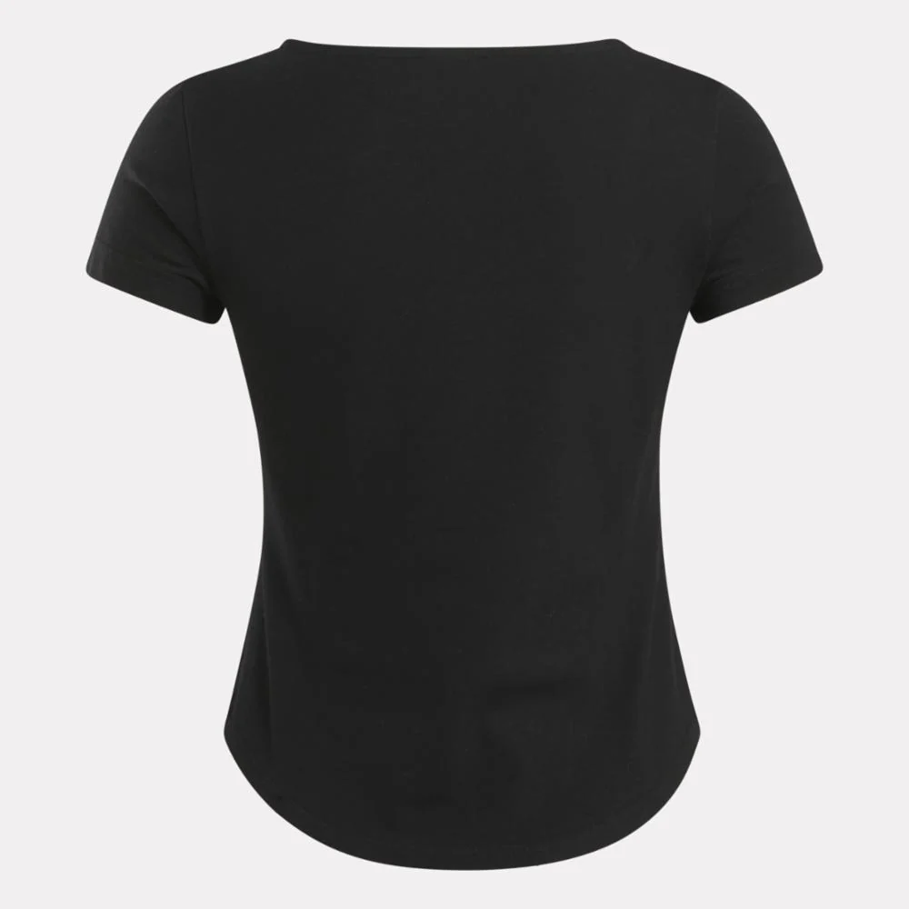Reebok Apparel Women Classics Wardrobe Essentials T-Shirt BLACK - Image 2