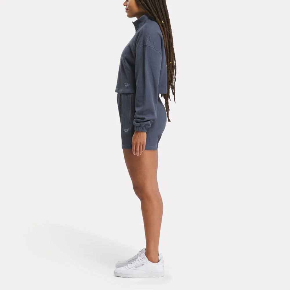 Reebok Apparel Women Classics Wardrobe Essentials Waffle Cover-Up EACOBL - Image 2