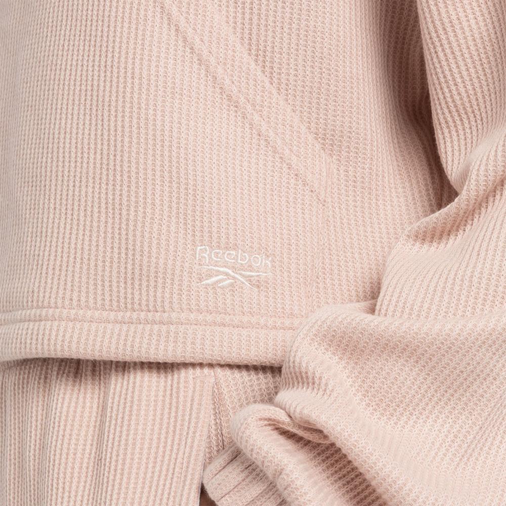 Reebok Apparel Women Classics Wardrobe Essentials Waffle Cover-Up PINSTU - Image 4