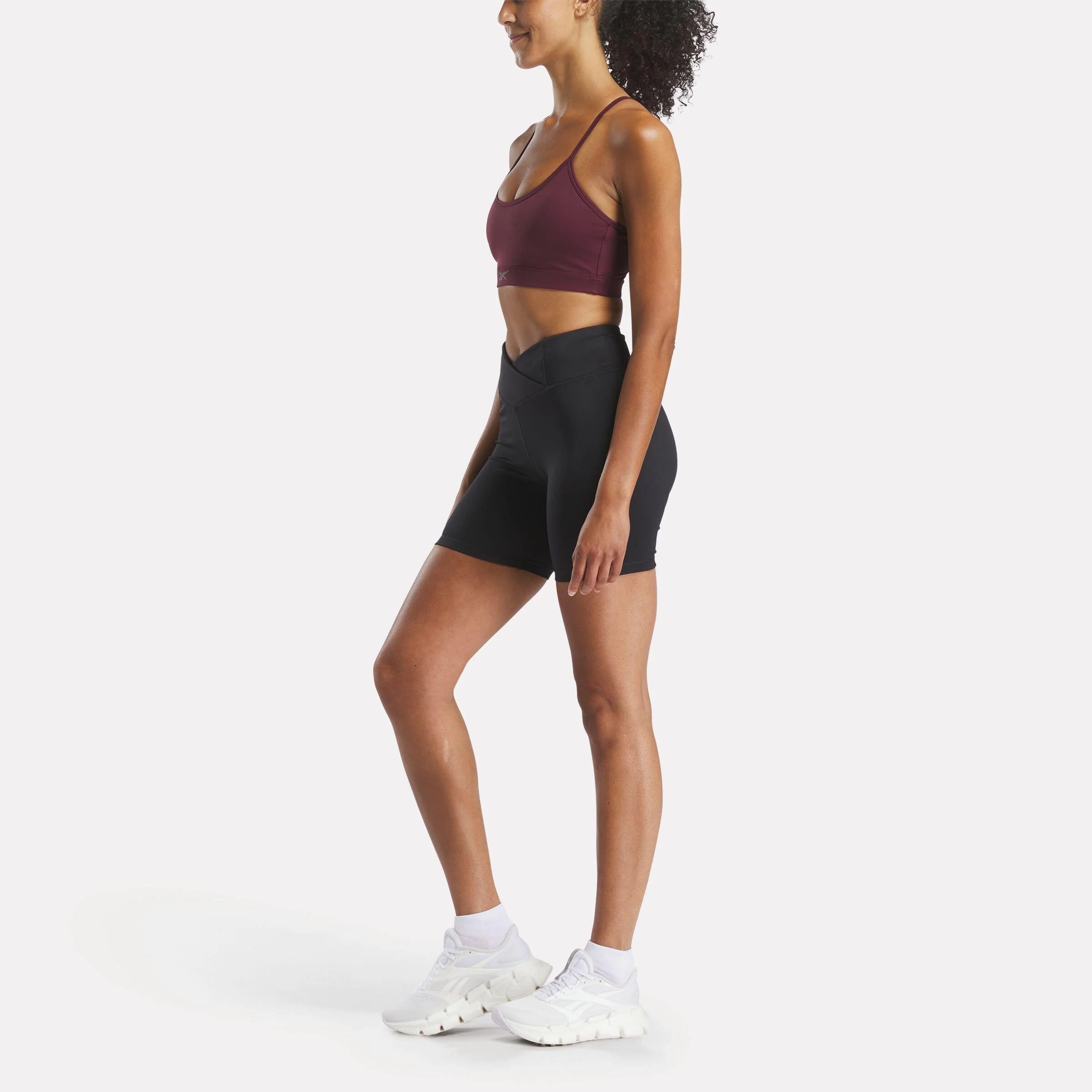 Reebok Apparel Women Core Strappy Bra - Medium Support BLACK CHERRY - Image 2