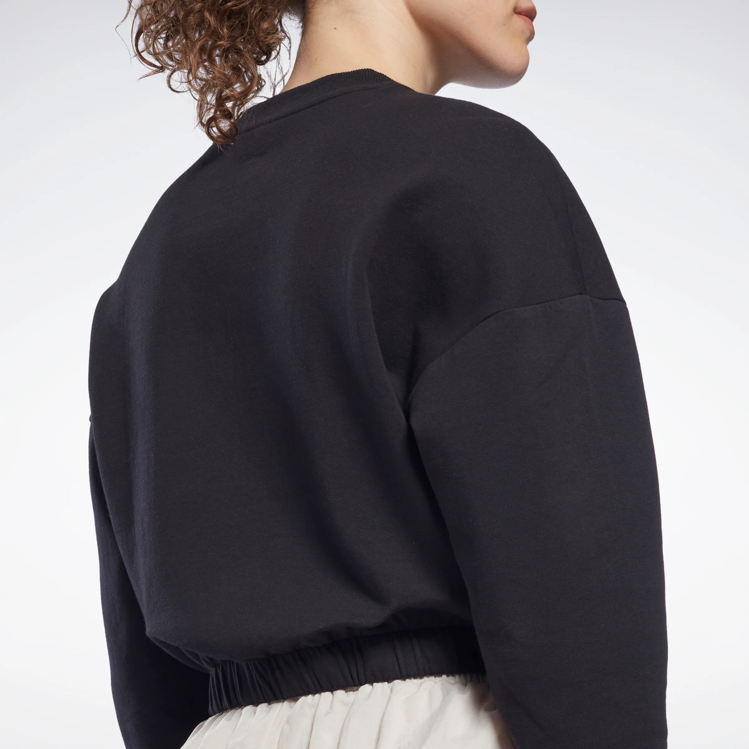Reebok Apparel Women Dreamblend Cotton Midlayer Sweatshirt Black - Image 5