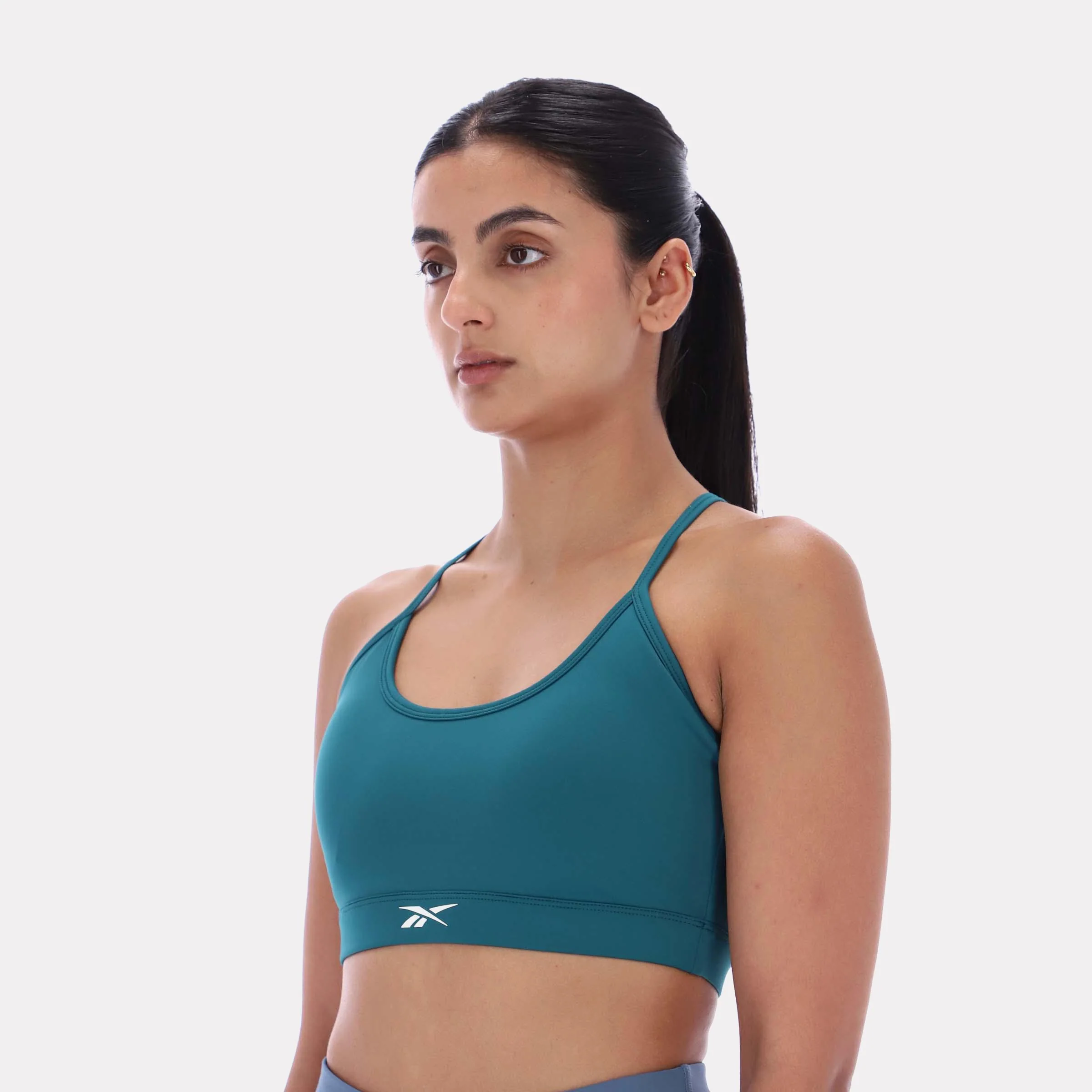 Reebok Apparel Women Everyday Strappy Sports Bra RETRO TEAL - Image 3