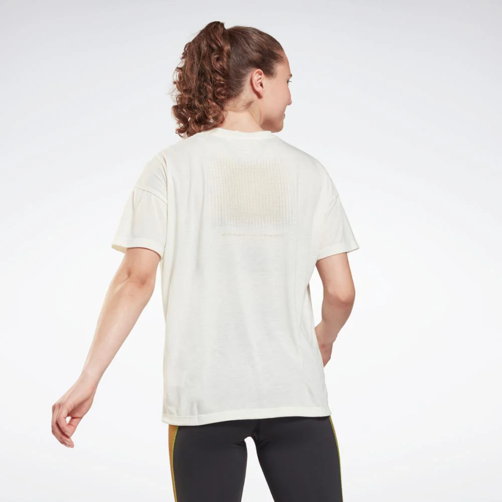 Reebok Apparel Women Graphic T-Shirt CHALK - Image 3