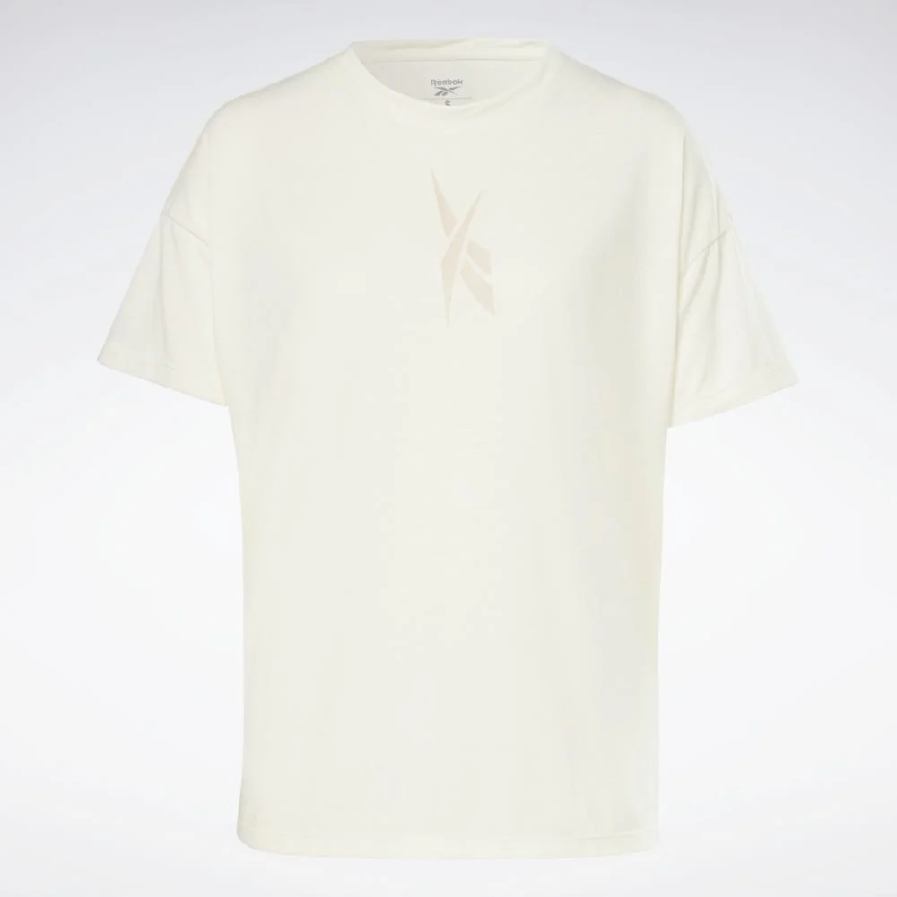 Reebok Apparel Women Graphic T-Shirt CHALK - Image 6
