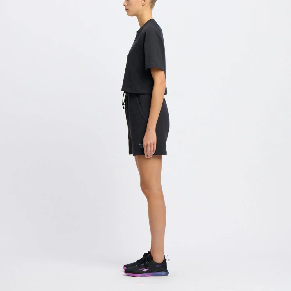 Reebok Apparel Women Icon Elements T-Shirt BLACK - Image 2