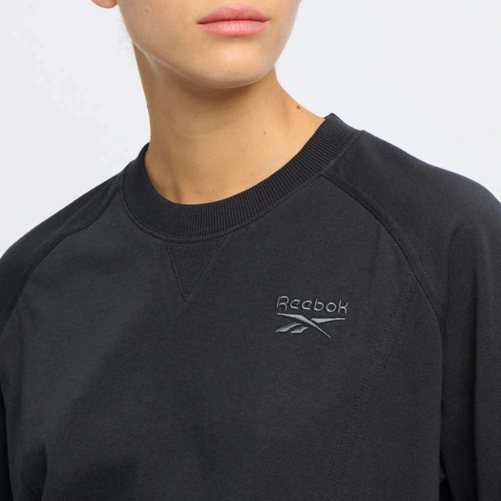 Reebok Apparel Women Icon Elements T-Shirt BLACK - Image 4