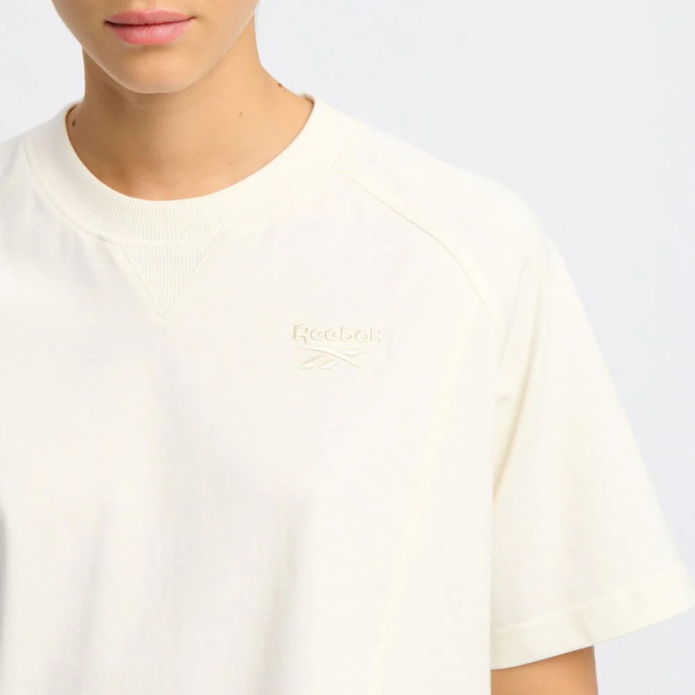 Reebok Apparel Women Icon Elements T-Shirt CHALK - Image 4