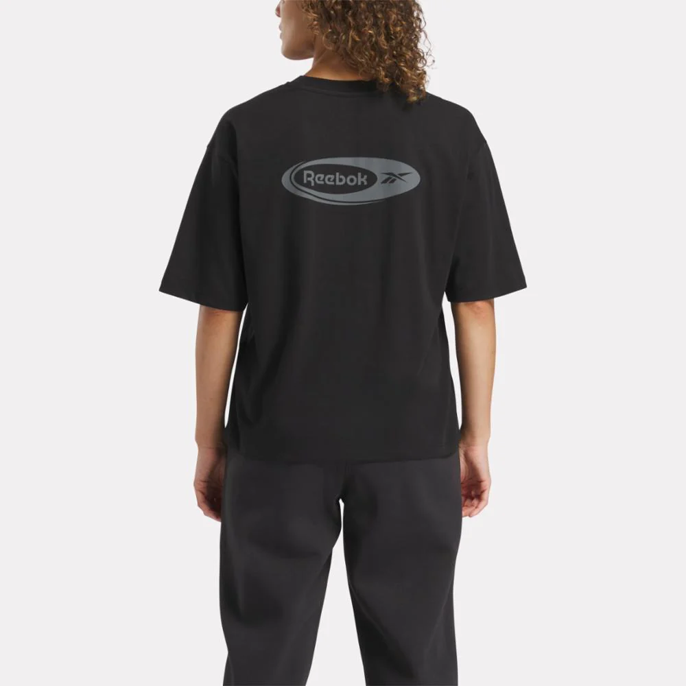 Reebok Apparel Women ID Energy Brand Proud T-Shirt BLACK - Image 3
