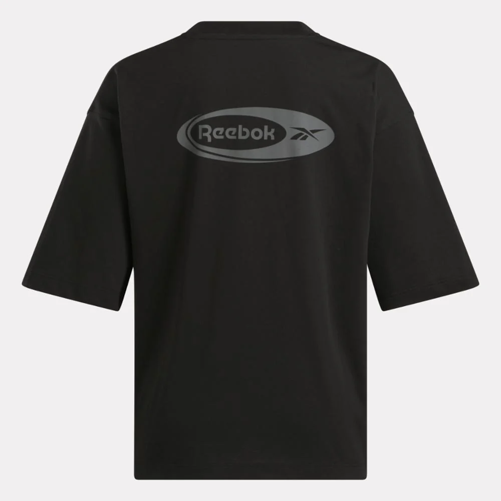 Reebok Apparel Women ID Energy Brand Proud T-Shirt BLACK - Image 4