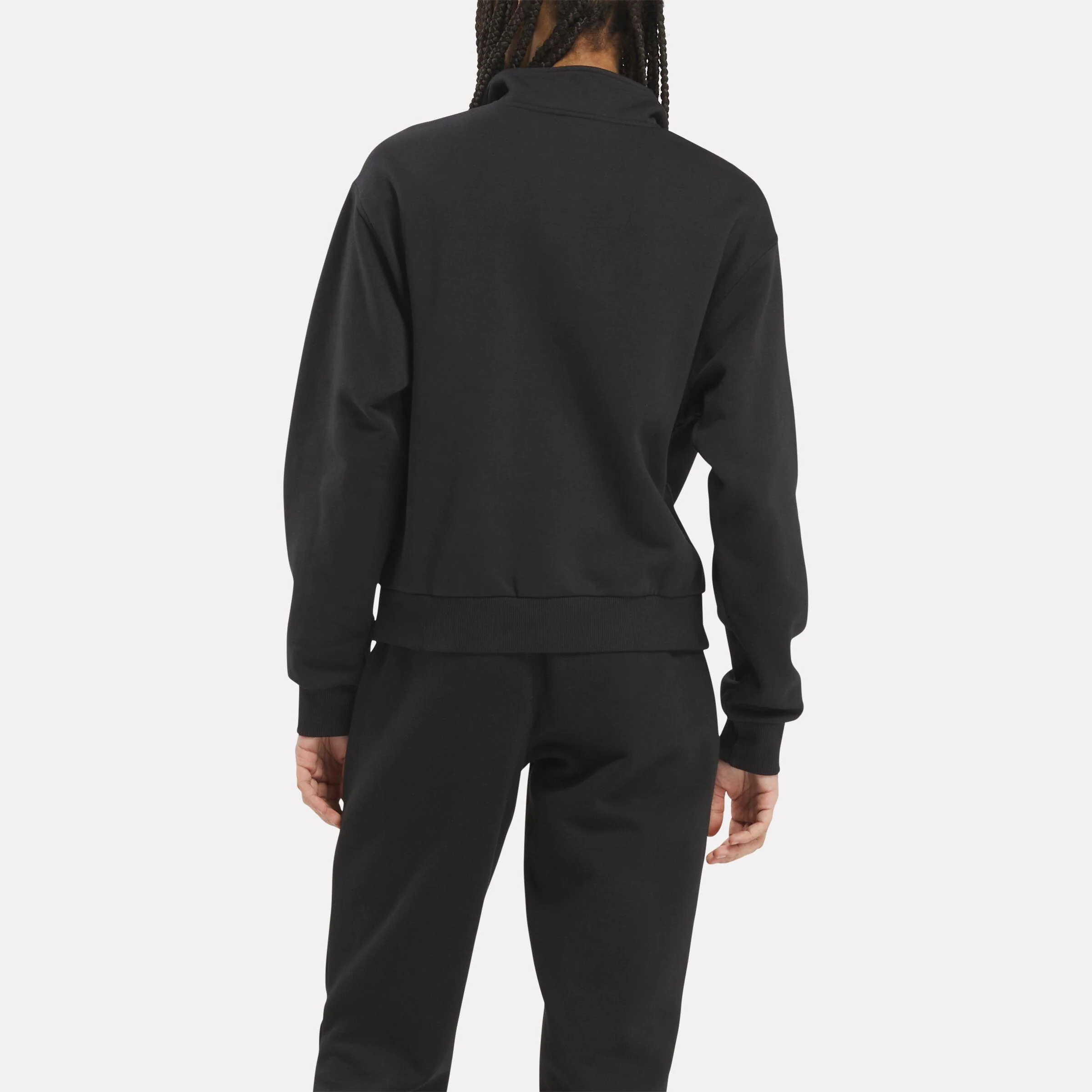 Reebok Apparel Women ID Energy Fleece Midlayer Top BLACK - Image 3
