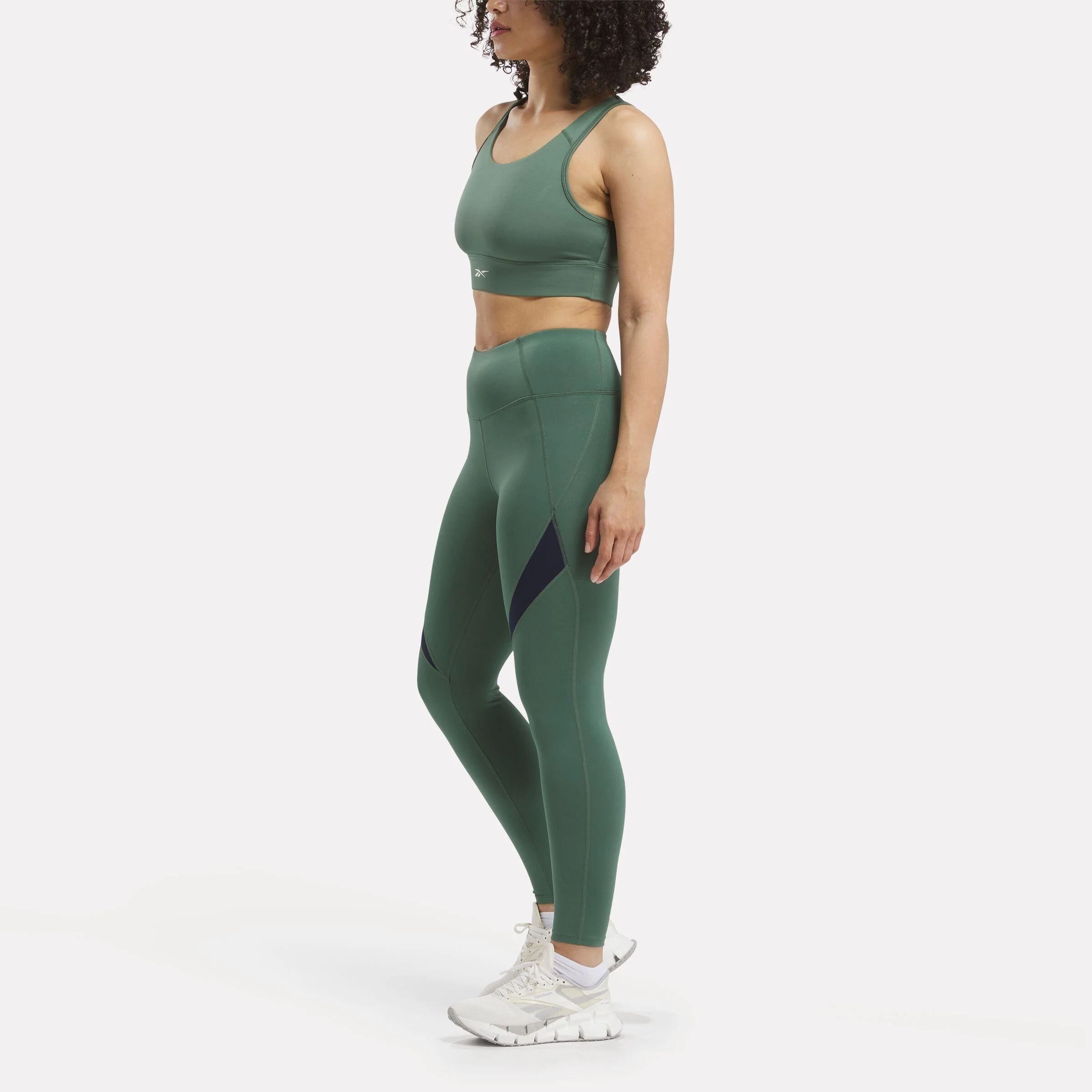 Reebok Apparel Women ID Train Colorblock Leggings ESCAPE GREEN - Image 2