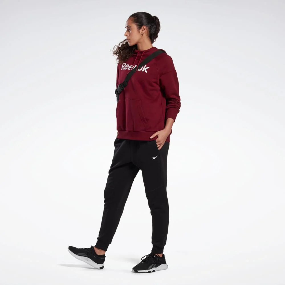 Reebok Apparel Women Linear Logo Sweat Pants BLACK - Image 2