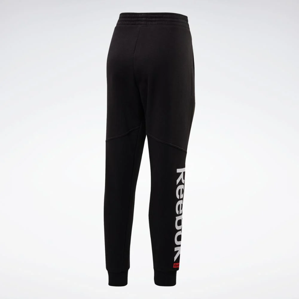 Reebok Apparel Women Linear Logo Sweat Pants BLACK - Image 8