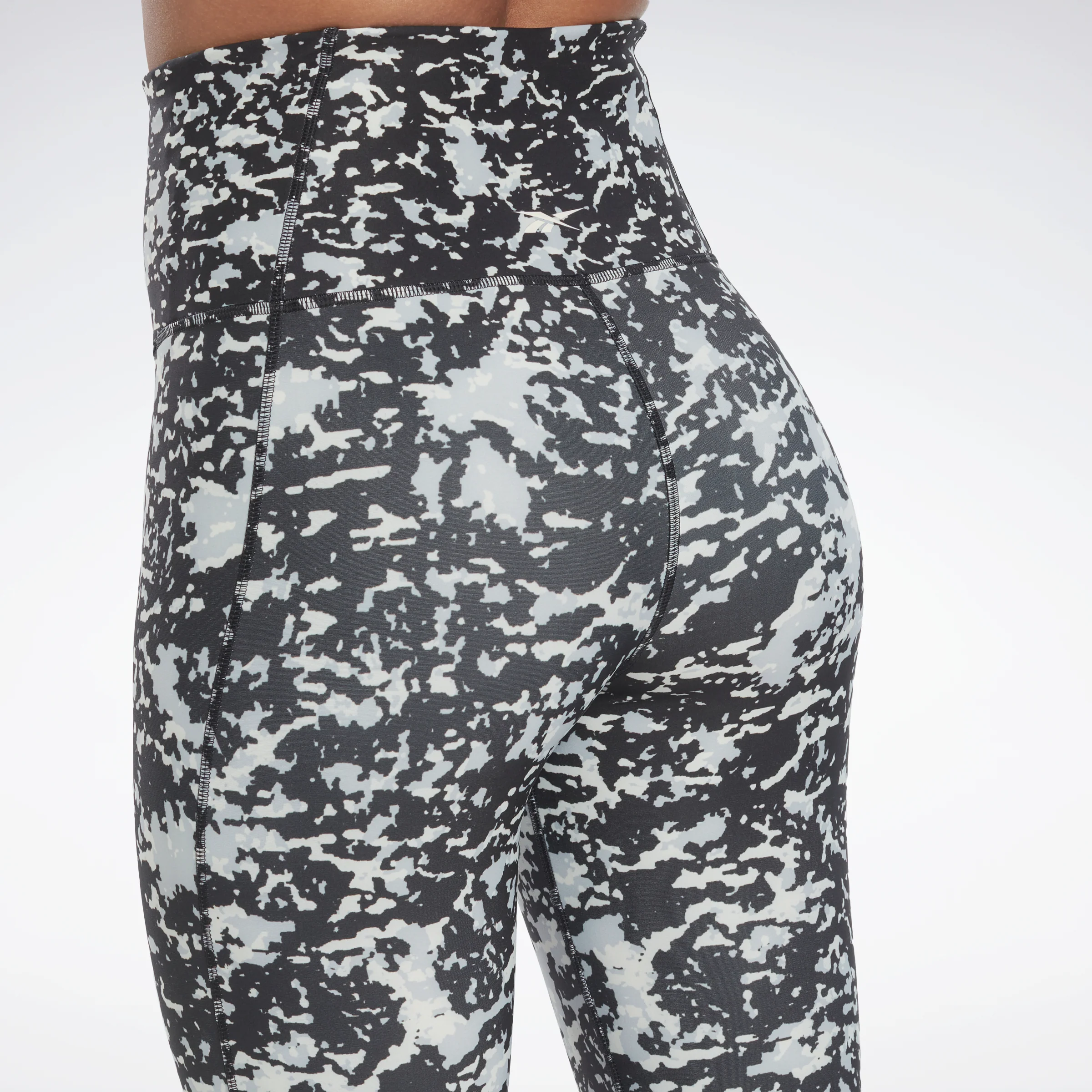 Reebok Apparel Women Lux 2.0 Speckle Modern Safari Leggings Black - Image 5