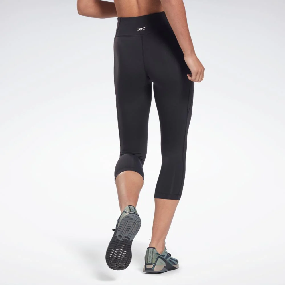 Reebok Apparel Women Lux 3/4 Leggings BLACK - Image 3