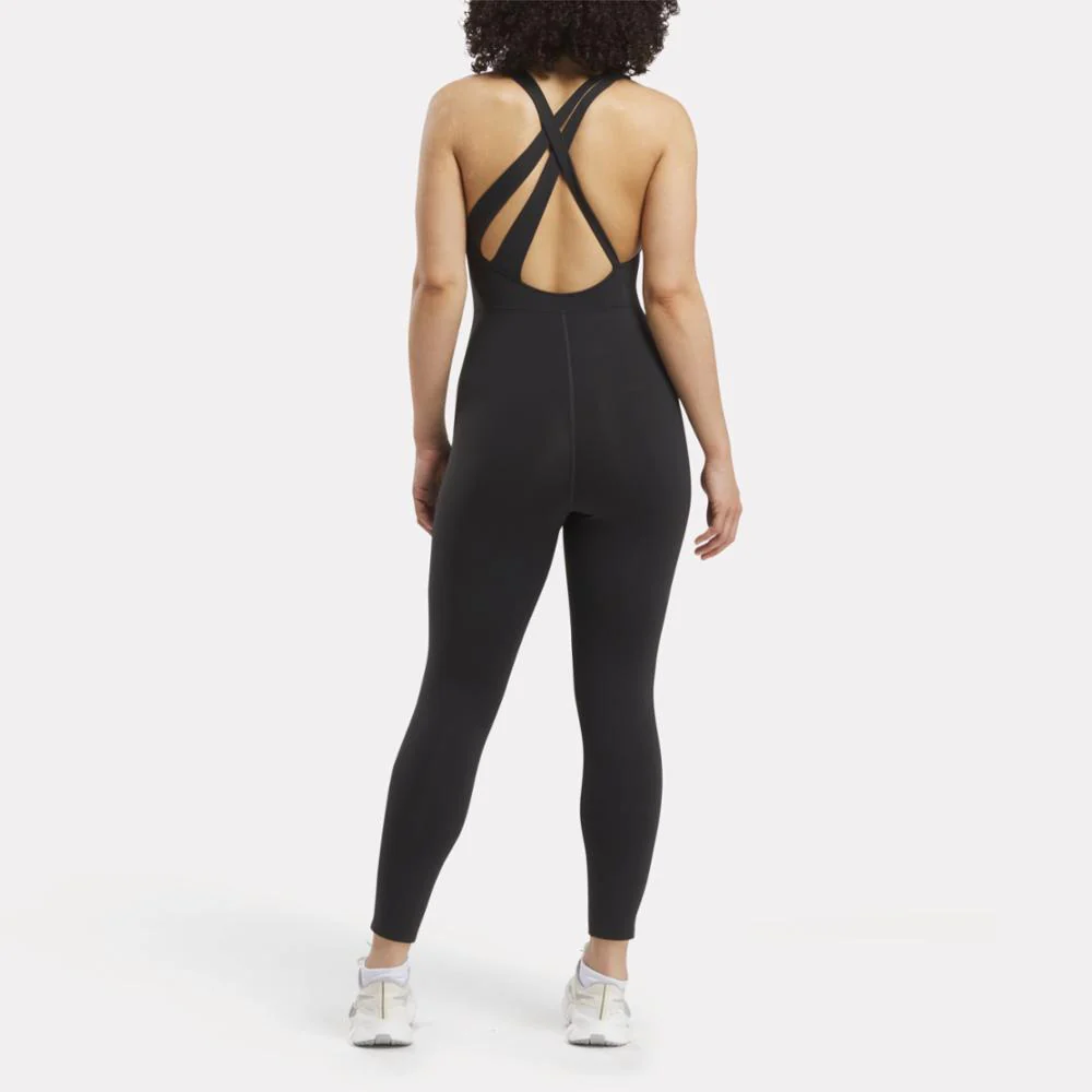 Reebok Apparel Women Lux 7/8 Bodysuit BLACK - Image 2