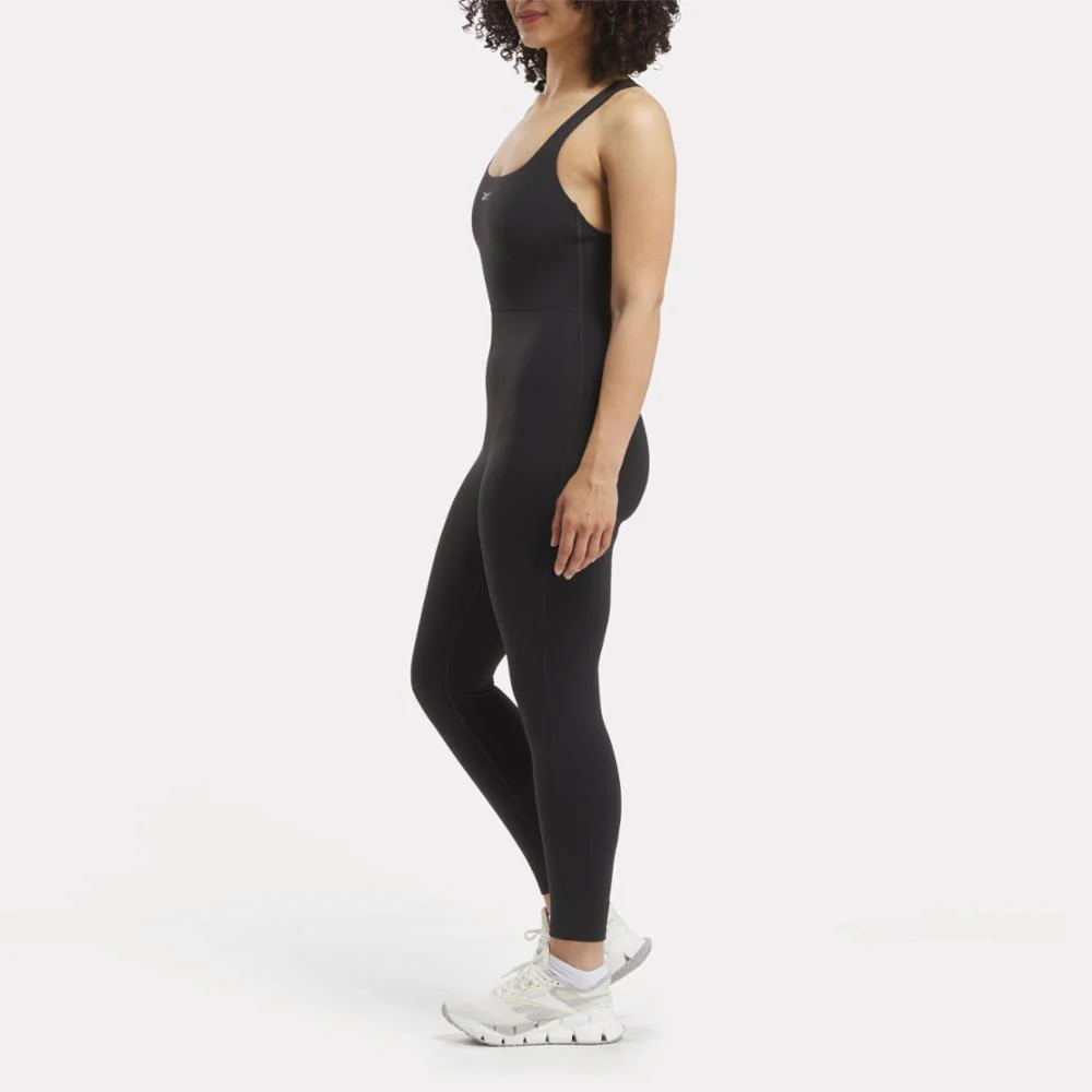 Reebok Apparel Women Lux 7/8 Bodysuit BLACK - Image 3