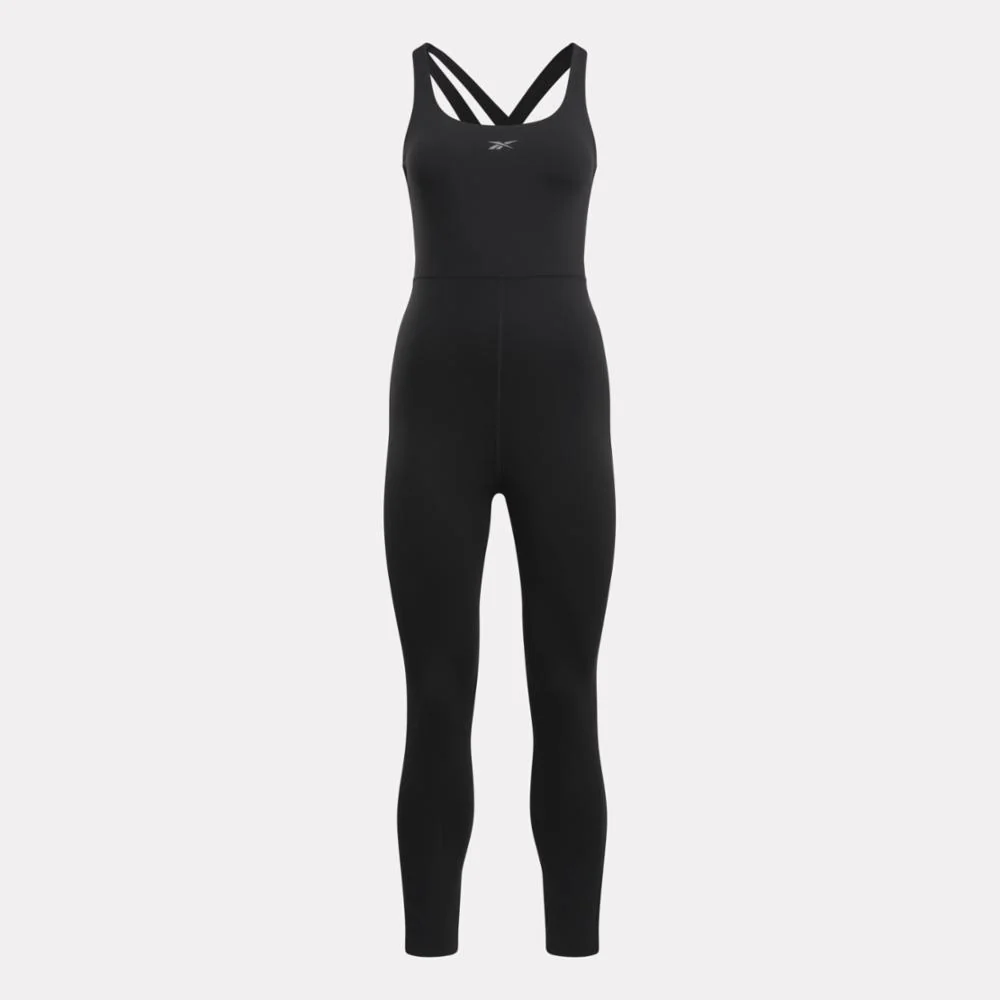 Reebok Apparel Women Lux 7/8 Bodysuit BLACK - Image 4