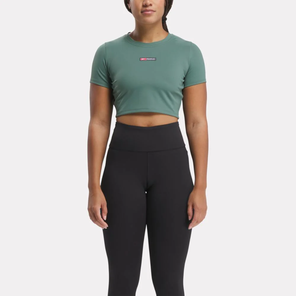 Reebok Apparel Women Lux Bold Cropped Tee TREGRE