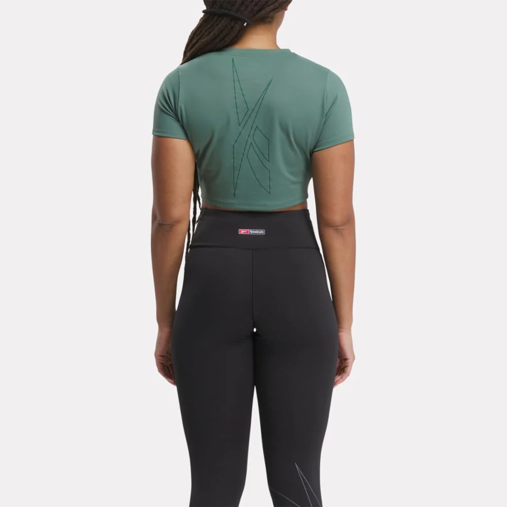 Reebok Apparel Women Lux Bold Cropped Tee TREGRE - Image 3