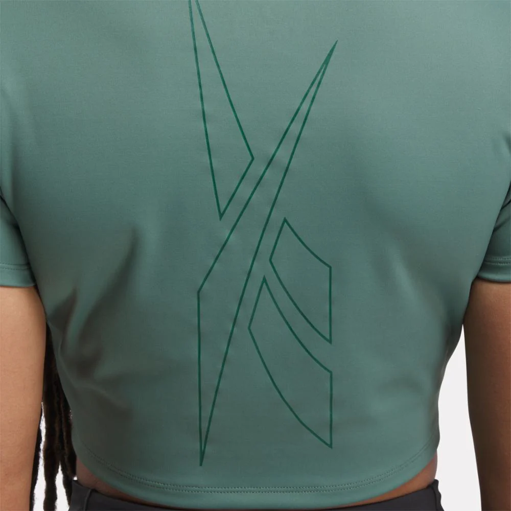 Reebok Apparel Women Lux Bold Cropped Tee TREGRE - Image 4