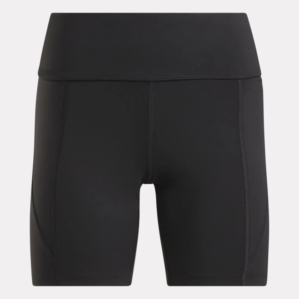 Reebok Apparel Women Lux High Rise Biker Shorts 6" BLACK - Image 4