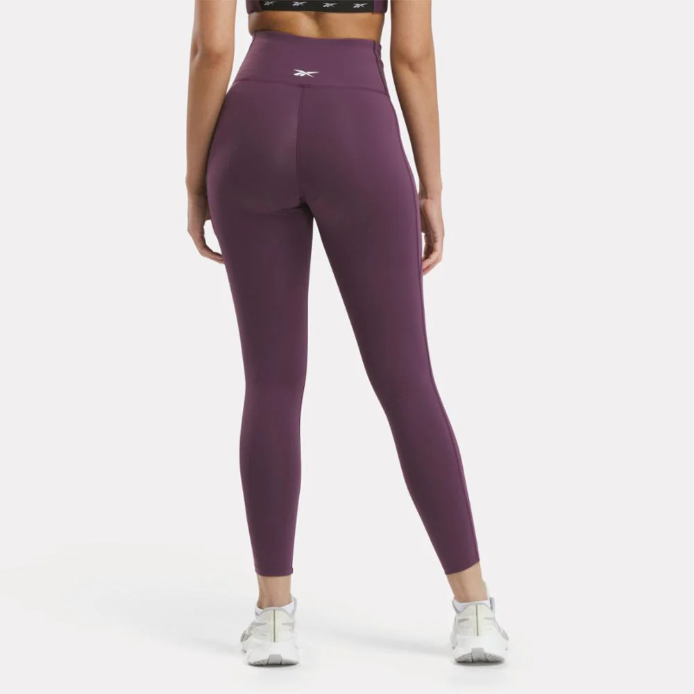 Reebok Apparel Women Lux High-Rise Leggings MIDNIGHT PLUM - Image 3