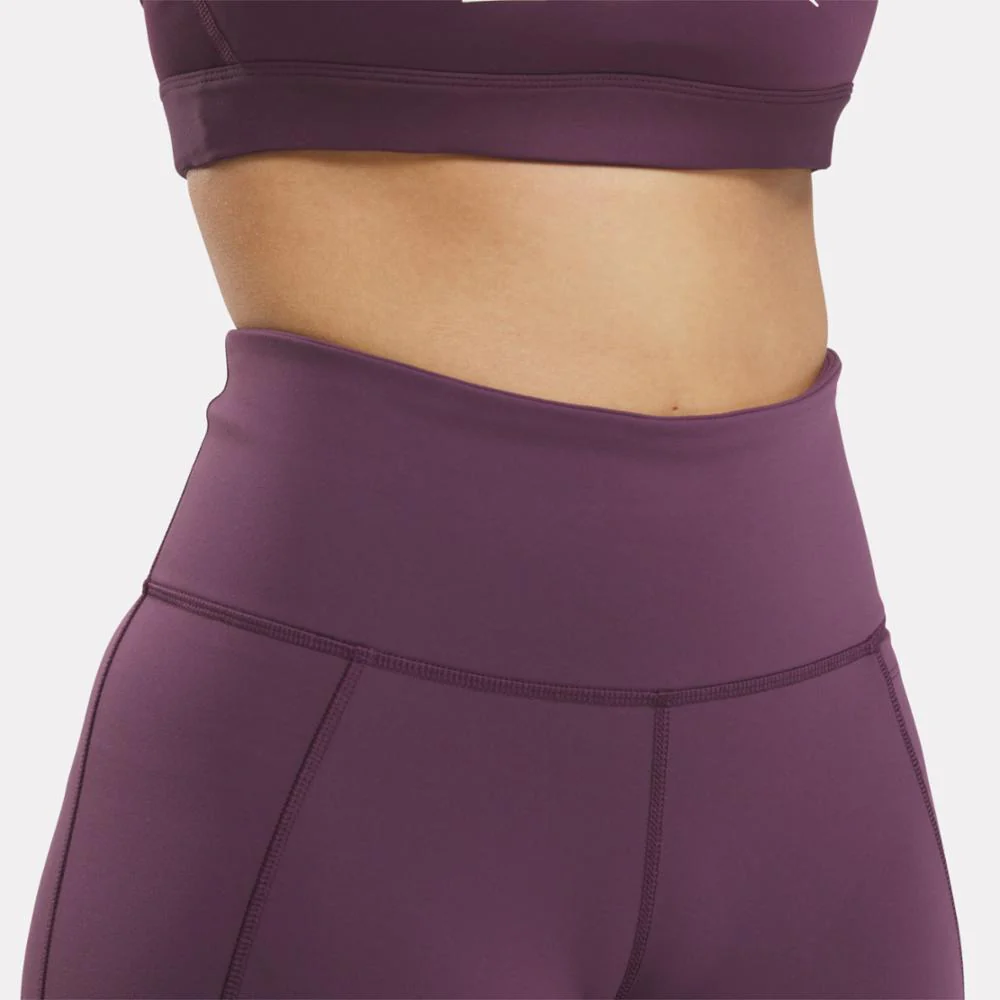 Reebok Apparel Women Lux High-Rise Leggings MIDNIGHT PLUM - Image 4