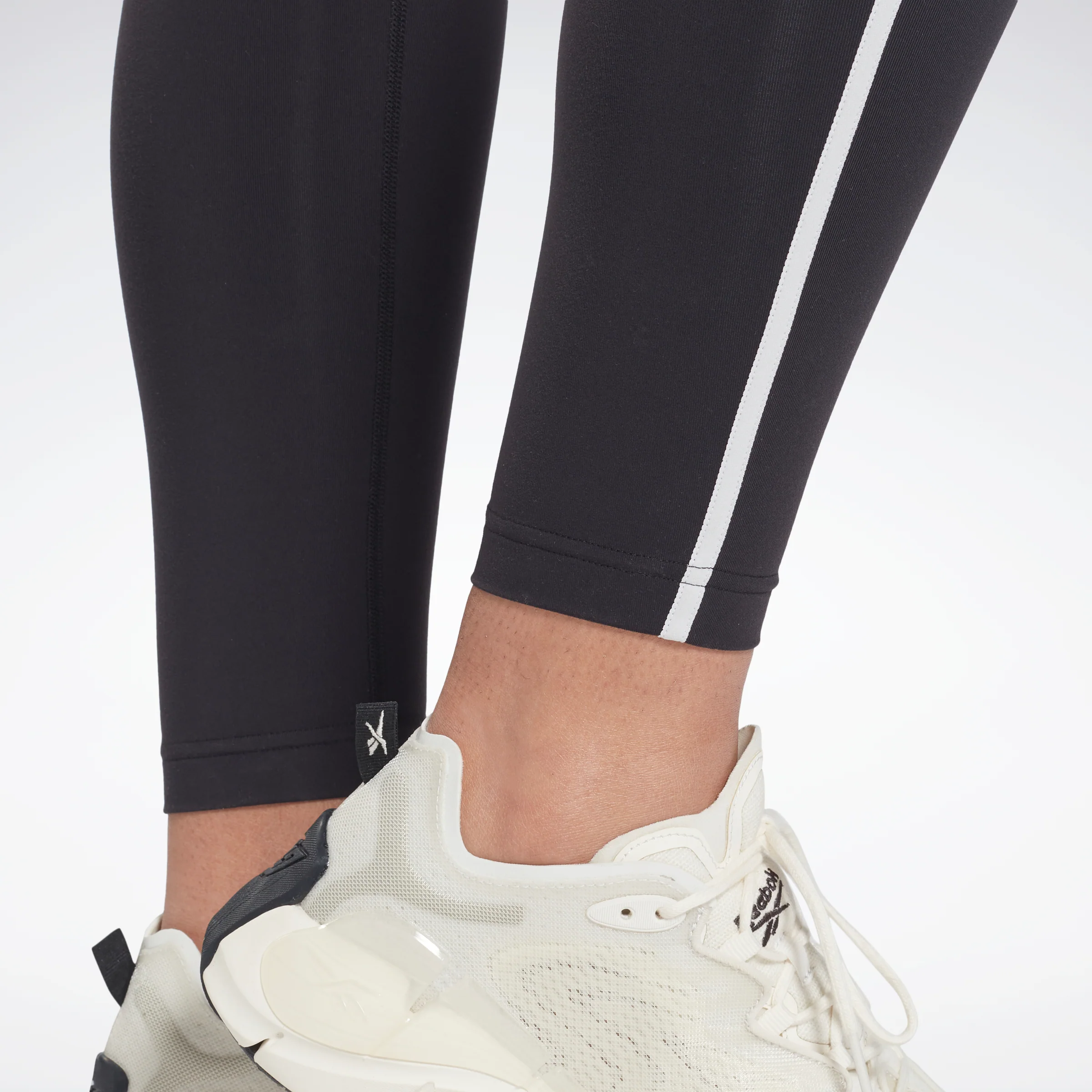 Reebok Apparel Women Lux High-Waisted Colorblock Leggings Black - Image 6