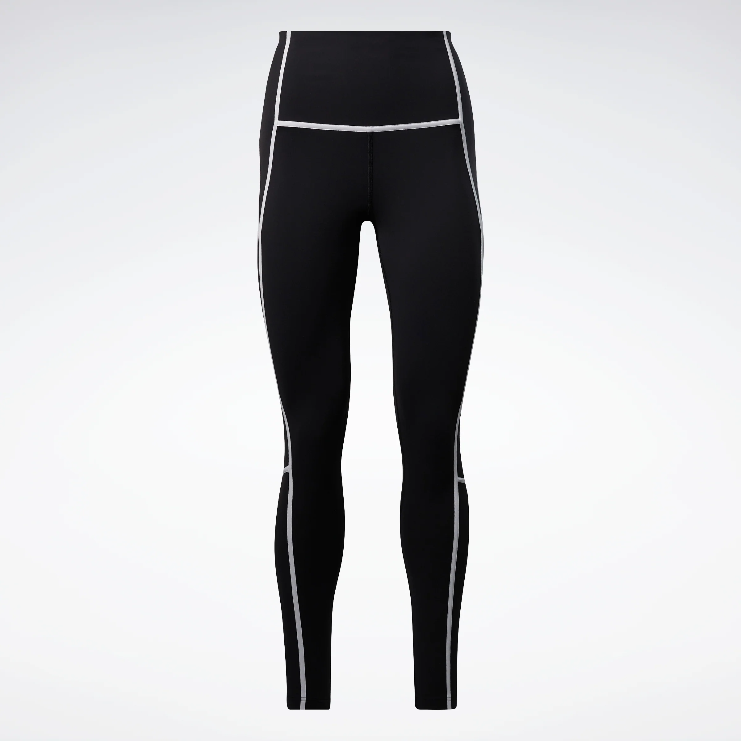 Reebok Apparel Women Lux High-Waisted Colorblock Leggings Black - Image 7