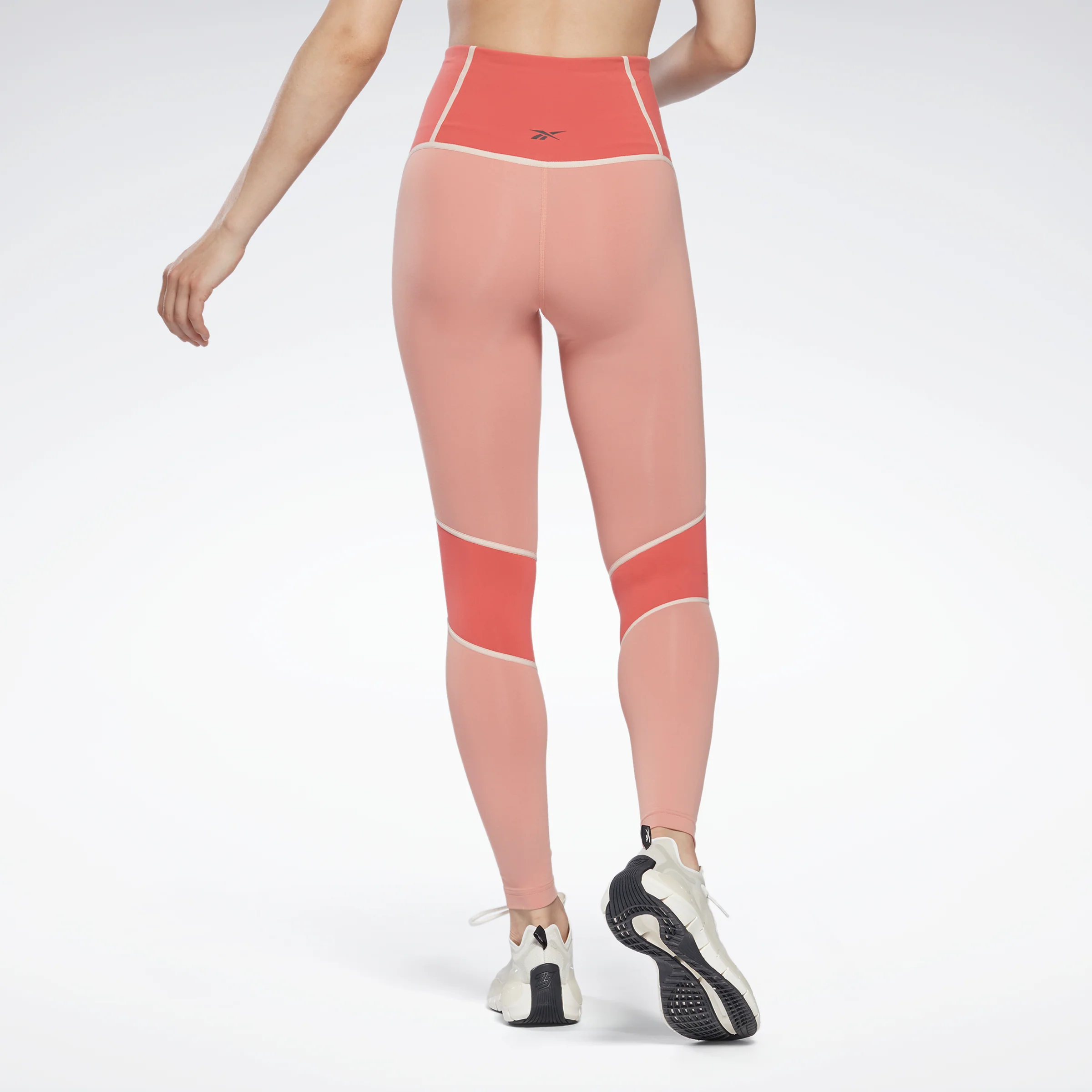 Reebok Apparel Women Lux High-Waisted Colorblock Leggings Cancor - Image 3