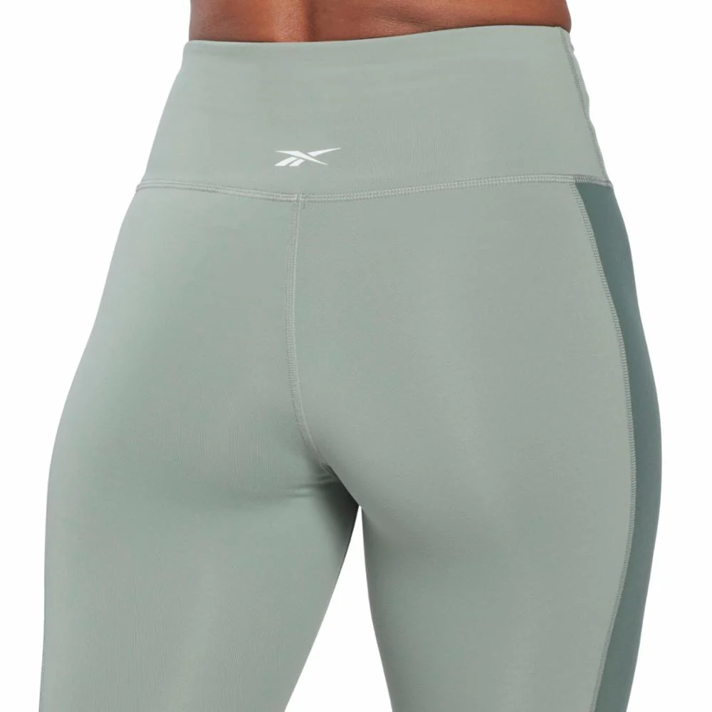 Reebok Apparel Women Lux High-Waisted Colorblock Leggings HARGRN - Image 4