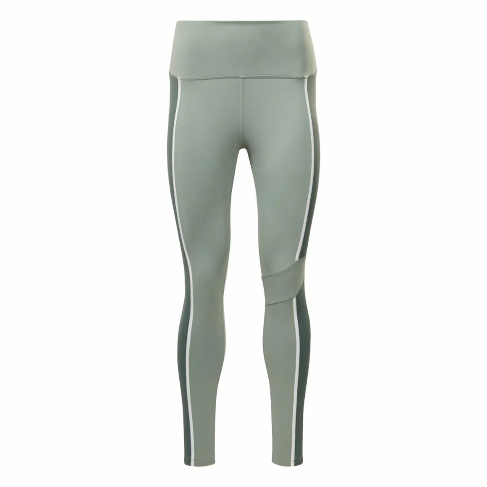Reebok Apparel Women Lux High-Waisted Colorblock Leggings HARGRN - Image 6