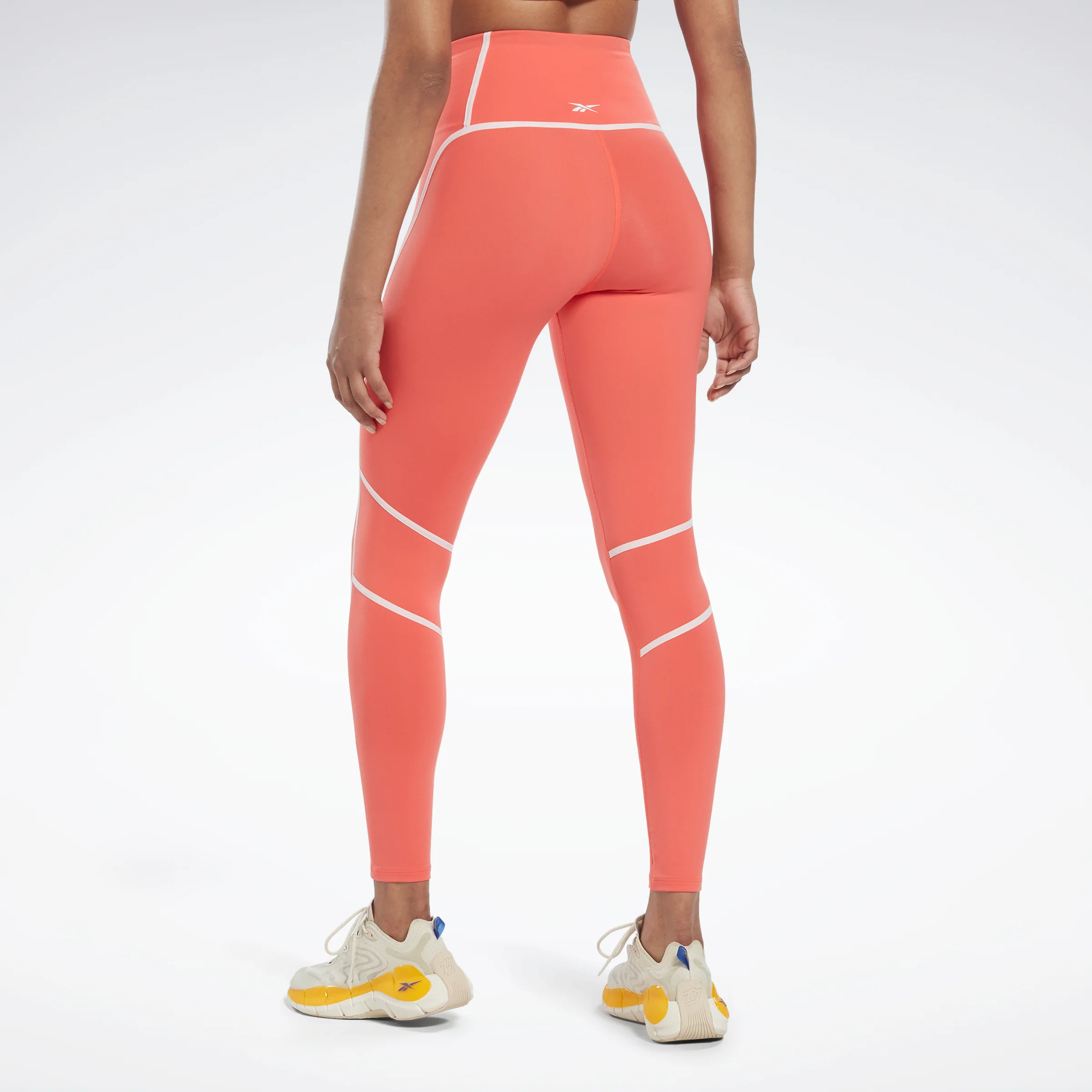 Reebok Apparel Women Lux High-Waisted Colorblock Leggings Smorfl - Image 3