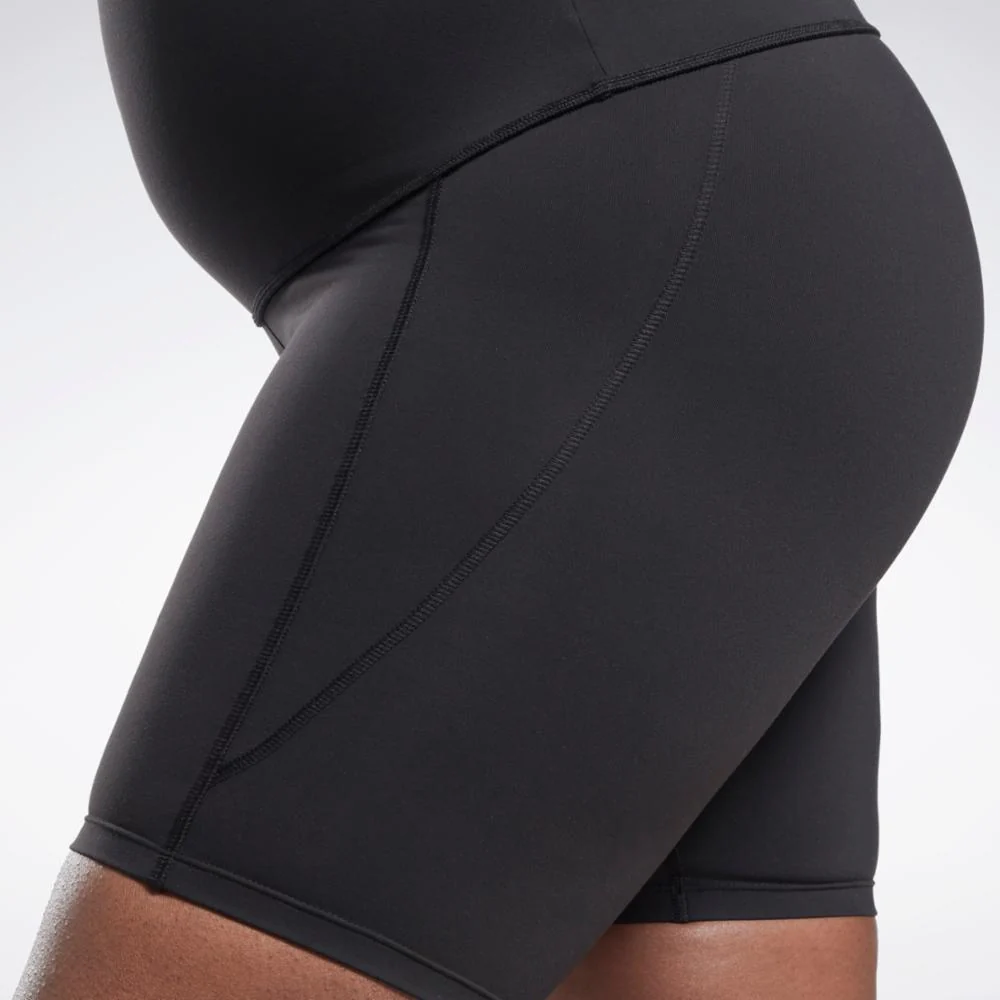 Reebok Apparel Women Lux Maternity Bike Shorts (Plus Size) BLACK - Image 5