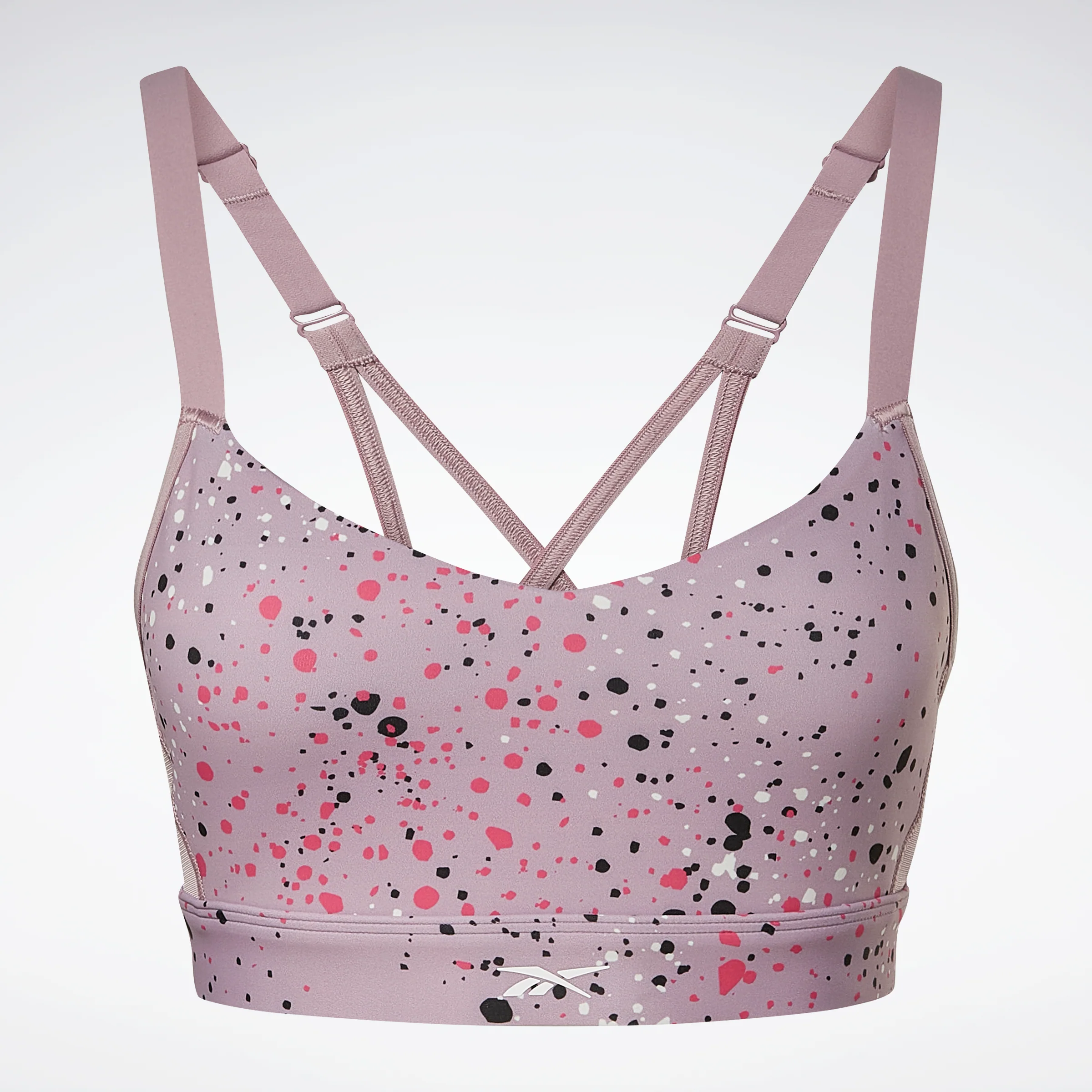 Reebok Apparel Women Lux Multi-Colored Speckle Strappy Bra Inflil - Image 6