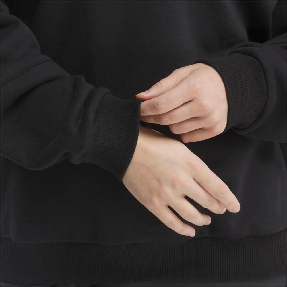 Reebok Apparel Women Lux Oversized Crew BLACK - Image 4