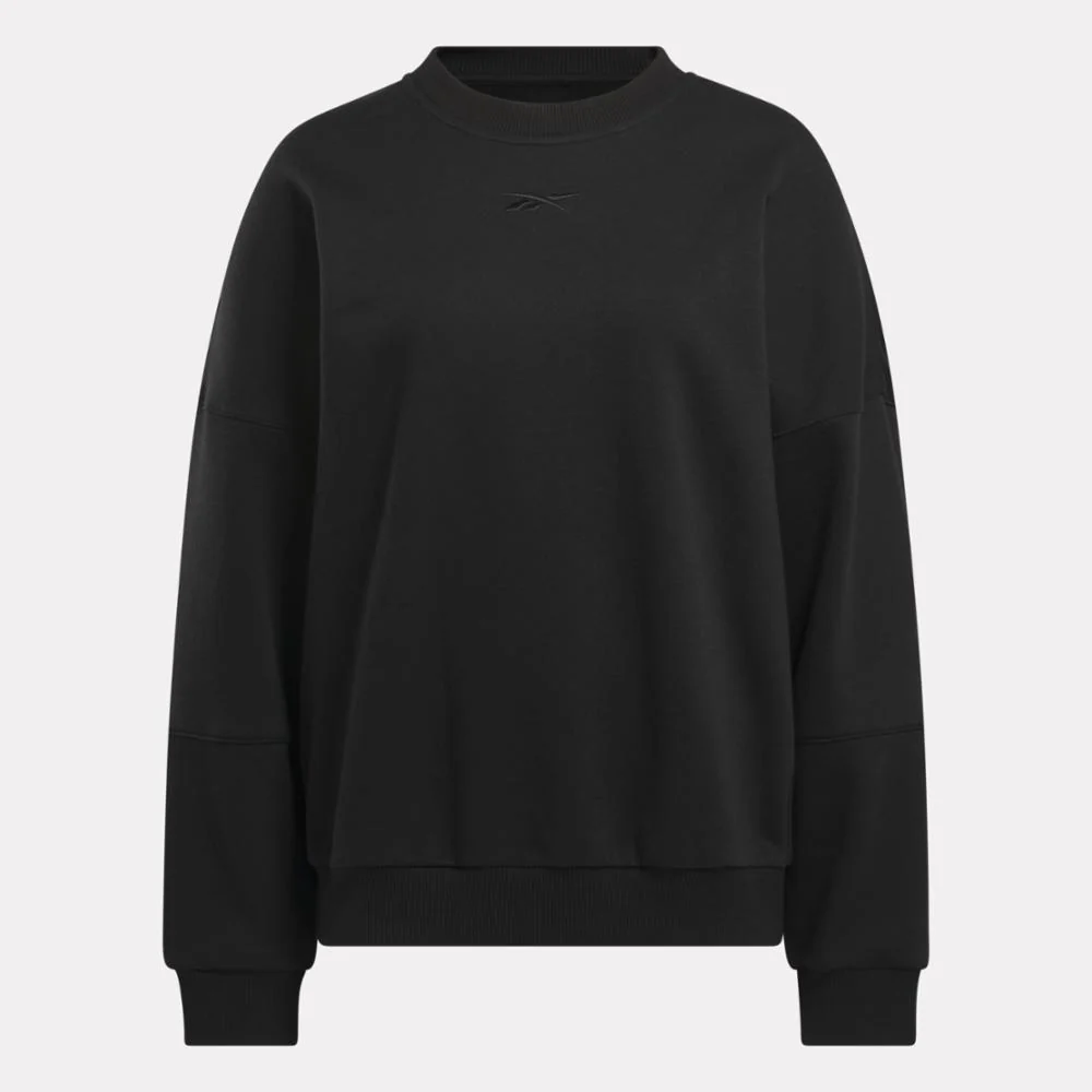 Reebok Apparel Women Lux Oversized Crew BLACK - Image 5