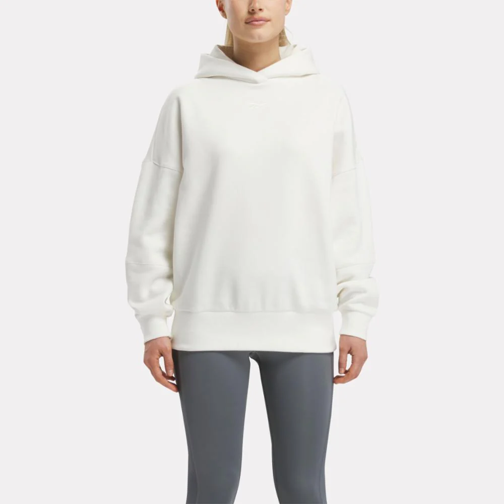 Reebok Apparel Women Lux Oversized Hoodie CHALK