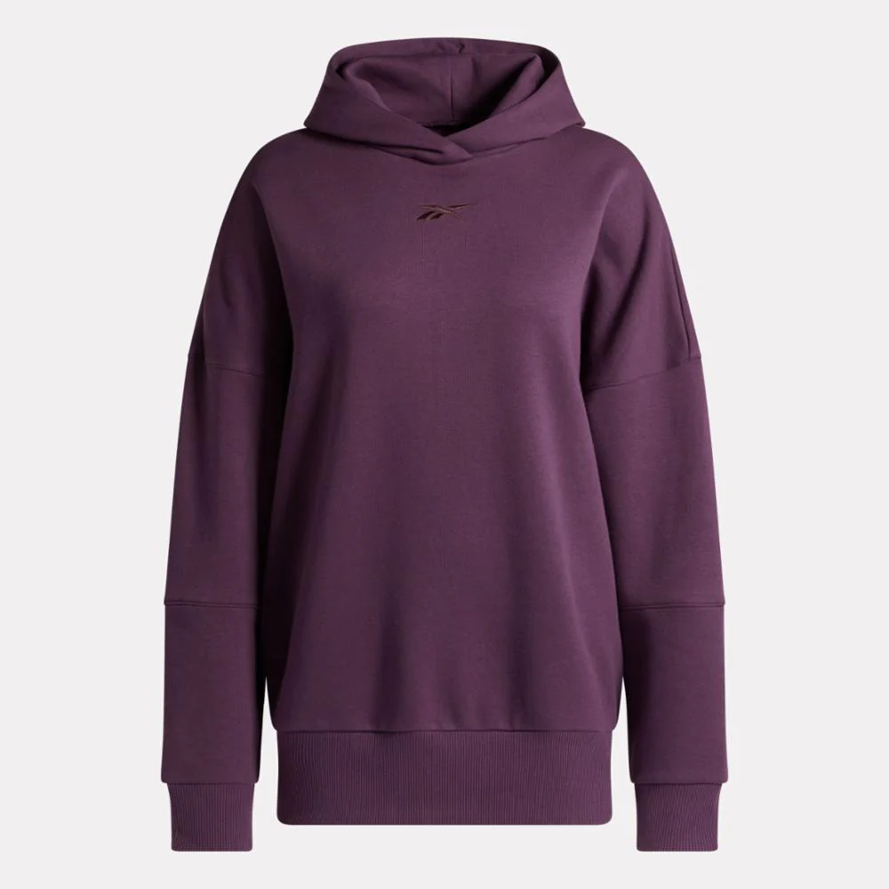 Reebok Apparel Women Lux Oversized Hoodie MIDNIGHT PLUM - Image 4